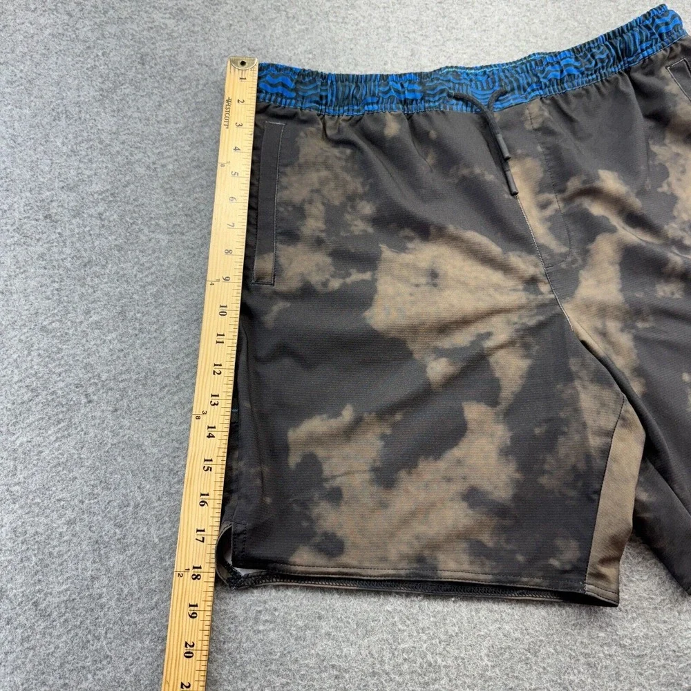Stance Men's XL Performance Shorts Black Tie-Dye Stretch Athletic Casual Gym‎